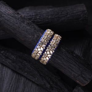 Kundan thread work handmade bangle (set of 2)