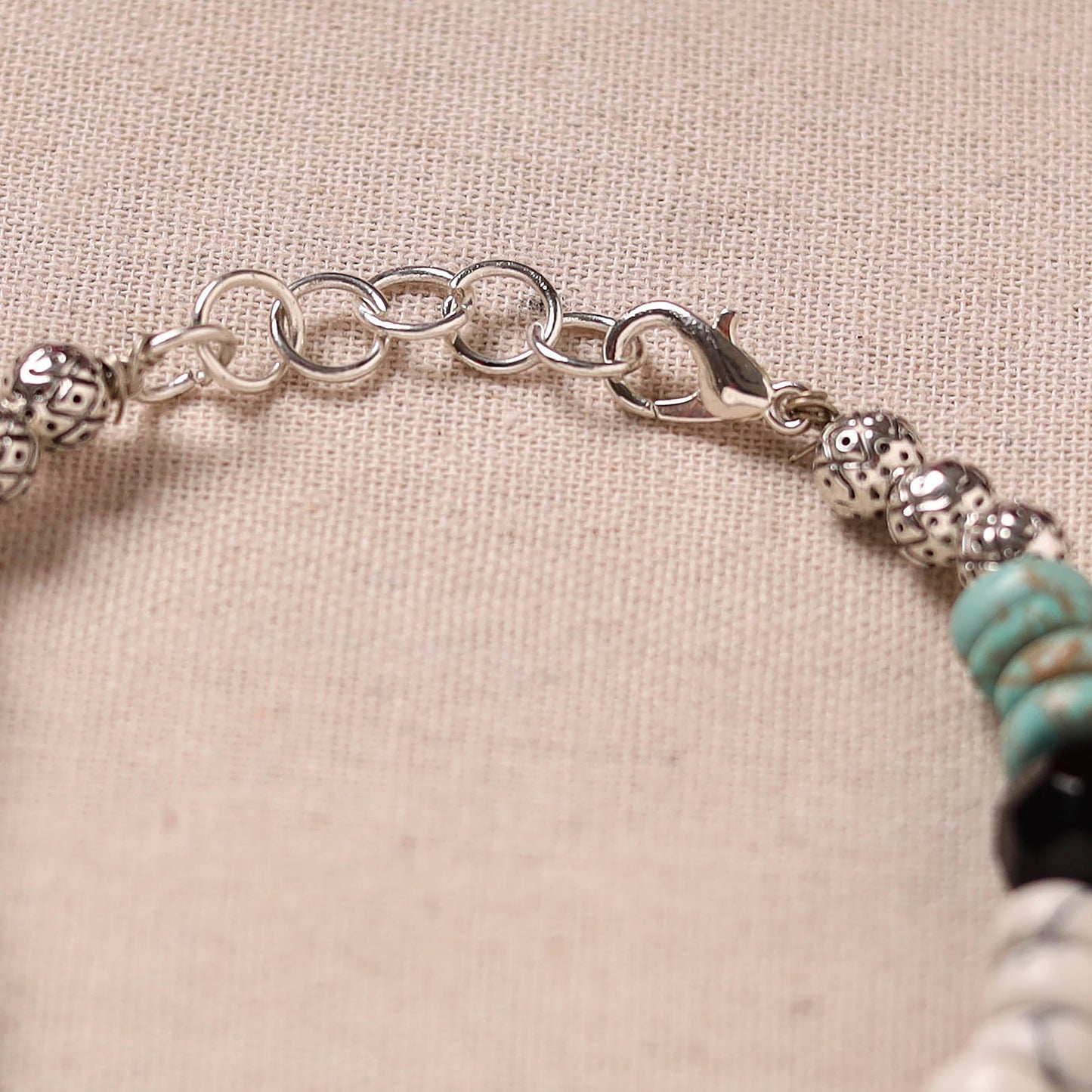 Handmade German Silver Beaded Bracelet 04