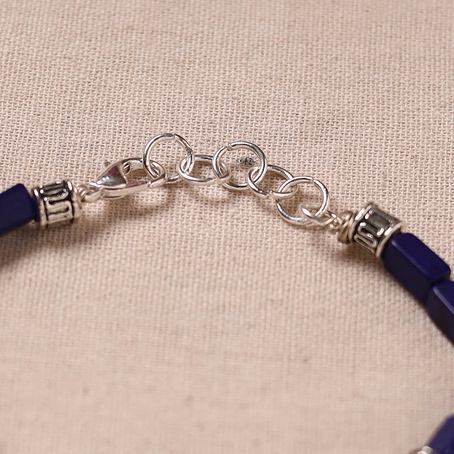 Handmade German Silver Beaded Bracelet 05