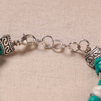 Handmade German Silver Beaded Bracelet 06