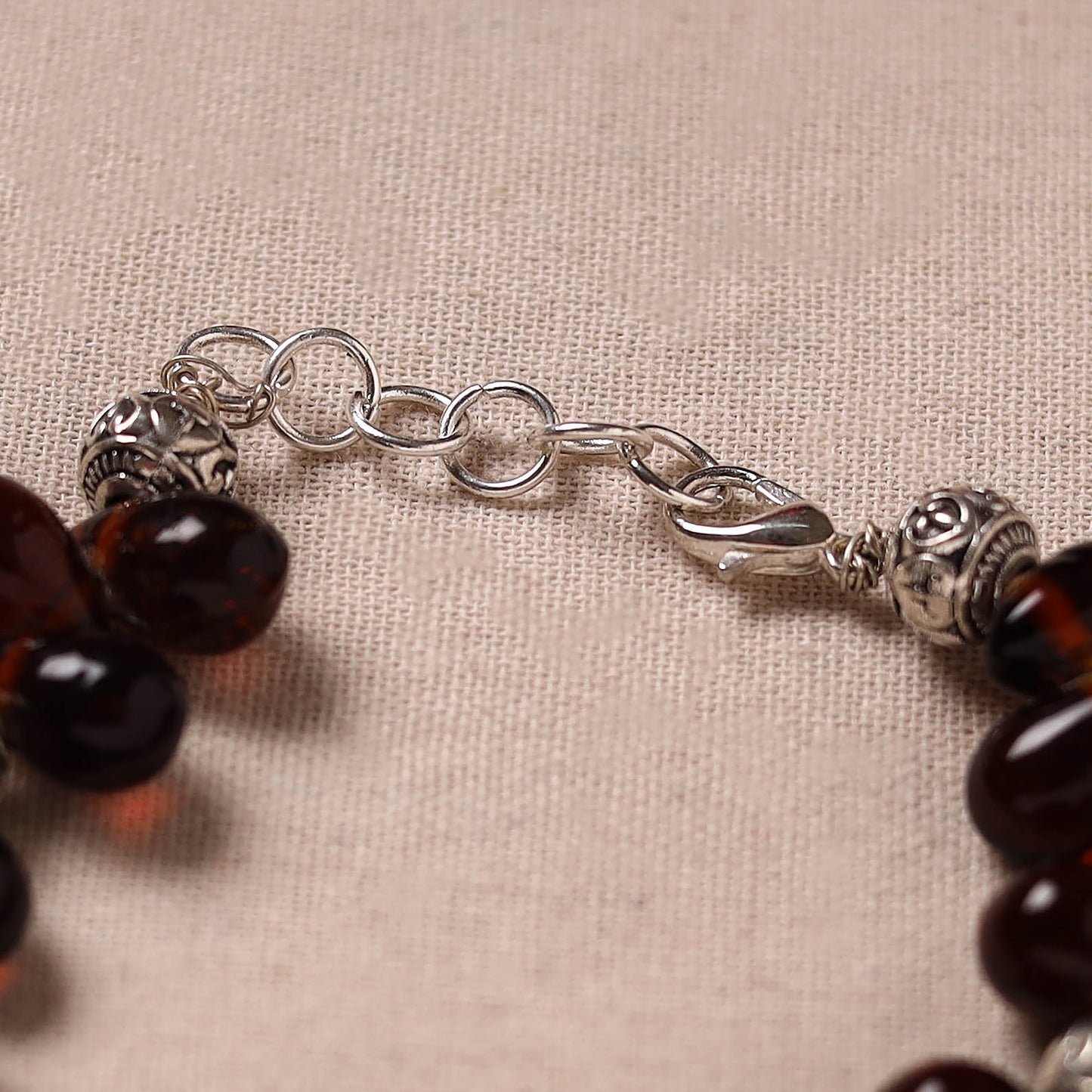 Handmade German Silver Beaded Bracelet 07