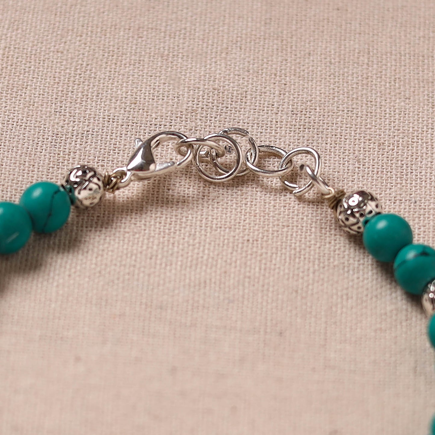 Handmade German Silver Beaded Bracelet 03