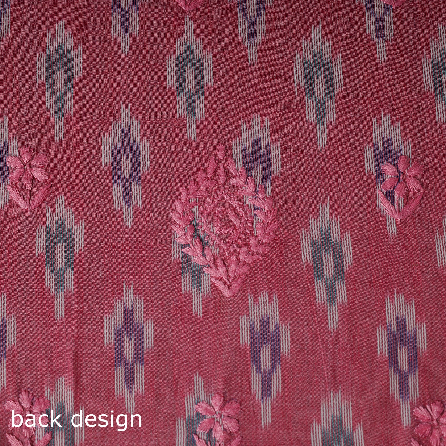 Lucknowi Chikankari Hand Embroidered Cotton Unstitched Kurta Material (2.7M) 14