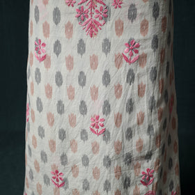 Lucknowi Chikankari Hand Embroidered Cotton Unstitched Kurta Material (2.7M) 16