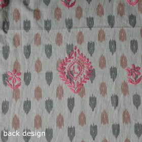 Lucknowi Chikankari Hand Embroidered Cotton Unstitched Kurta Material (2.7M) 16