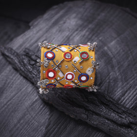 Fabart Mirror Work Handmade Cuff Bracelet (Adjustable) 35