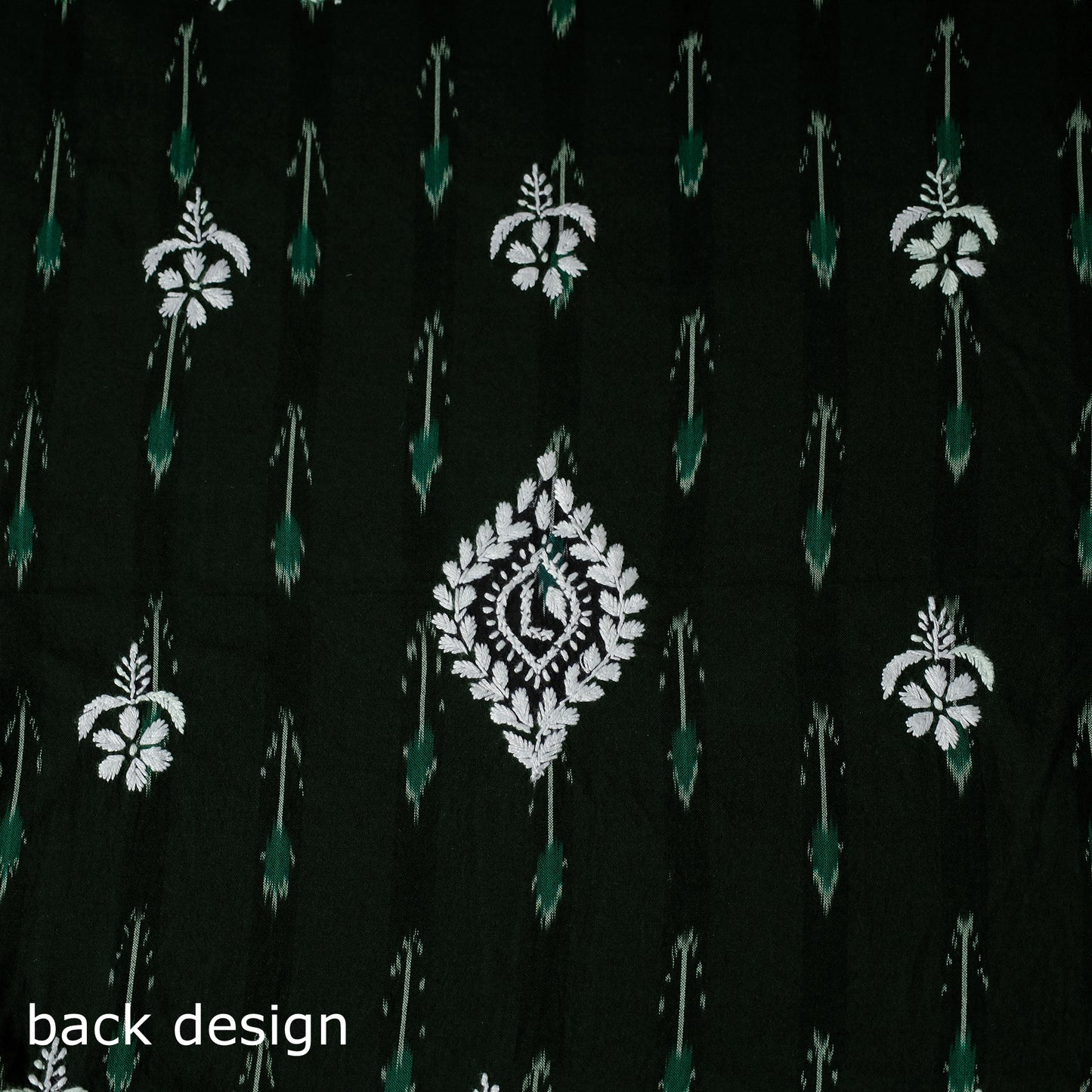 Lucknowi Chikankari Hand Embroidered Cotton Unstitched Kurta Material (2.7M) 17