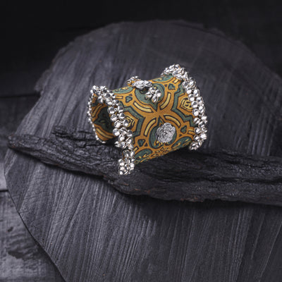 Fabart Ghungroo Work Handmade Cuff Bracelet (Adjustable) 18