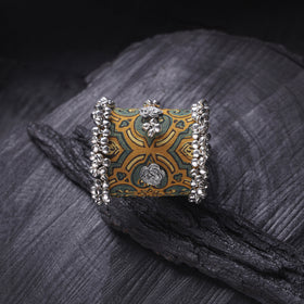 Fabart Ghungroo Work Handmade Cuff Bracelet (Adjustable) 18