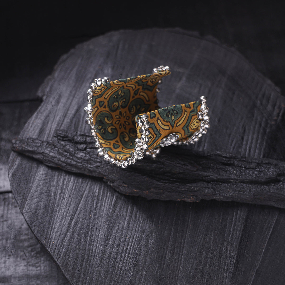 Fabart Ghungroo Work Handmade Cuff Bracelet (Adjustable) 18