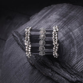 Fabart Ghungroo Work Handmade Cuff Bracelet (Adjustable) 19