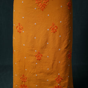 Lucknowi Chikankari Hand Embroidered Cotton Unstitched Kurta Material (2.7M) 20