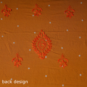 Lucknowi Chikankari Hand Embroidered Cotton Unstitched Kurta Material (2.7M) 20