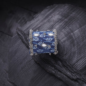 Fabart Ghungroo Mirror Work Handmade Cuff Bracelet (Adjustable) 21