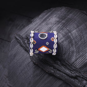 Fabart Mirror Shell Work Handmade Cuff Bracelet (Adjustable) 22