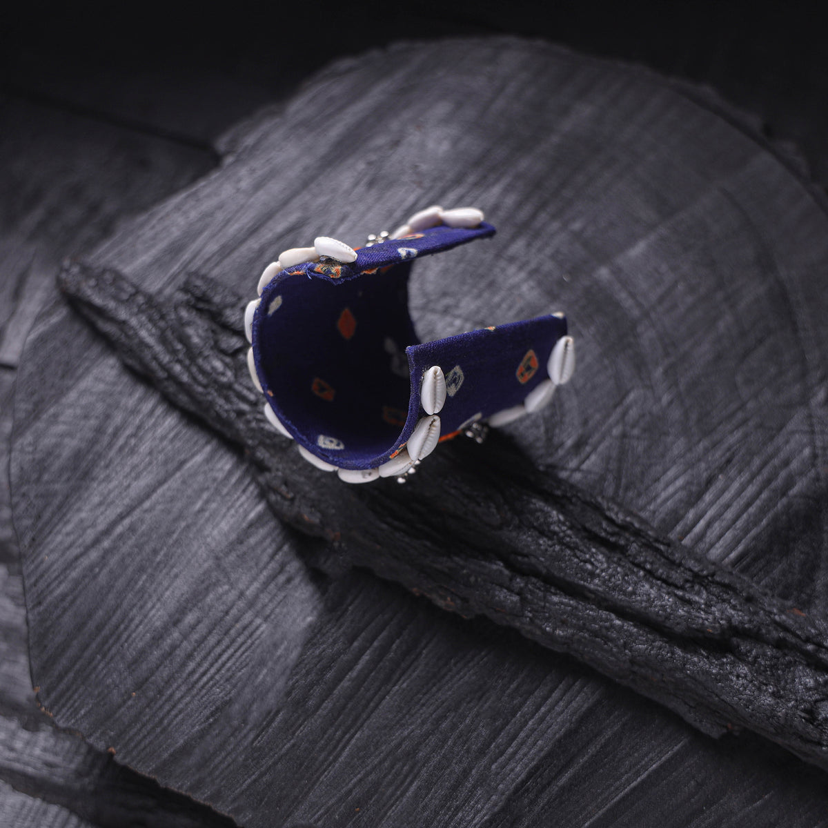 Fabart Mirror Shell Work Handmade Cuff Bracelet (Adjustable) 22
