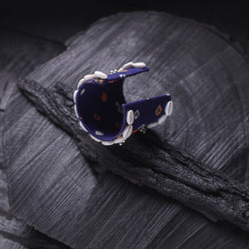 Fabart Mirror Shell Work Handmade Cuff Bracelet (Adjustable) 22
