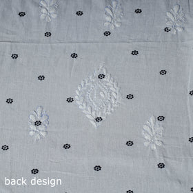 Lucknowi Chikankari Hand Embroidered Cotton Unstitched Kurta Material (2.7M) 22