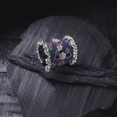 Fabart Ghungroo Work Handmade Cuff Bracelet (Adjustable) 23