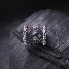 Fabart Ghungroo Work Handmade Cuff Bracelet (Adjustable) 23