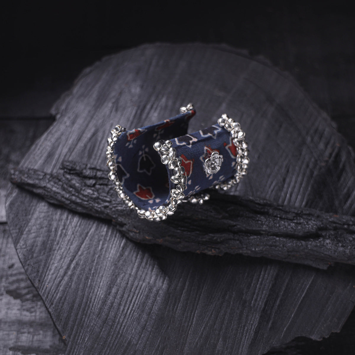 Fabart Ghungroo Work Handmade Cuff Bracelet (Adjustable) 23