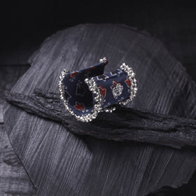 Fabart Ghungroo Work Handmade Cuff Bracelet (Adjustable) 23