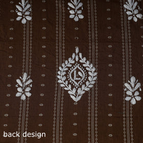 Lucknowi Chikankari Hand Embroidered Cotton Unstitched Kurta Material (2.7M) 23