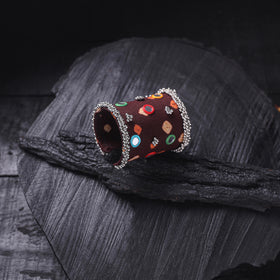 Fabart Ghungroo Mirror Work Handmade Cuff Bracelet (Adjustable) 25