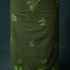 Lucknowi Chikankari Hand Embroidered Cotton Unstitched Kurta Material (2.7M) 25