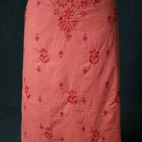 Lucknowi Chikankari Hand Embroidered Cotton Unstitched Kurta Material (2.7M) 26