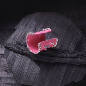 Fabart Ghungroo Mirror Work Handmade Cuff Bracelet (Adjustable) 29