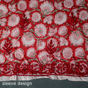 Lucknowi Chikankari Hand Embroidered Cotton Unstitched Kurta Material (2.7M) 27