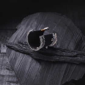 Fabart Ghungroo Mirror Work Handmade Cuff Bracelet (Adjustable) 30