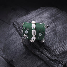 Fabart Mirror Shell Work Handmade Cuff Bracelet (Adjustable) 31