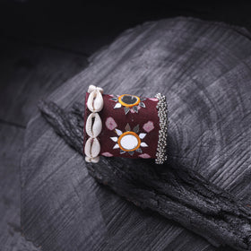 Fabart Mirror Shell Work Handmade Cuff Bracelet (Adjustable) 32