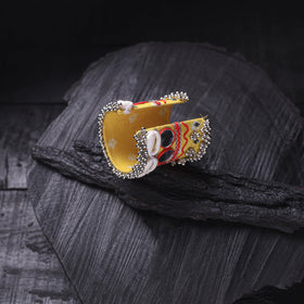 Fabart Ghungroo Shell Work Handmade Cuff Bracelet (Adjustable) 33