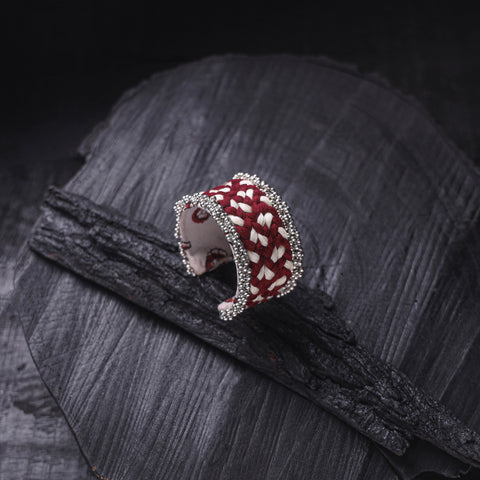 Fabart Ghungroo Work Handmade Cuff Bracelet (Adjustable) 09