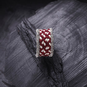 Fabart Ghungroo Work Handmade Cuff Bracelet (Adjustable) 09