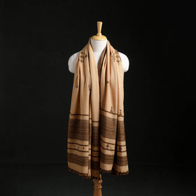 Kutch Handwoven Mirror Work Acrylic Wool Shawl 01