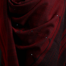 Kutch Handwoven Mirror Work Acrylic Wool Shawl 03