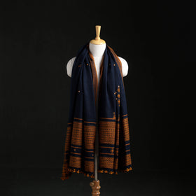 Kutch Handwoven Mirror Work Acrylic Wool Shawl 04