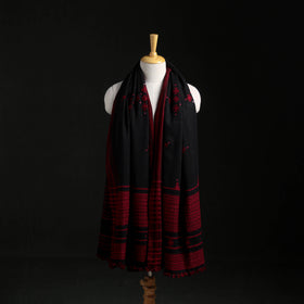 Kutch Handwoven Mirror Work Acrylic Wool Shawl 06
