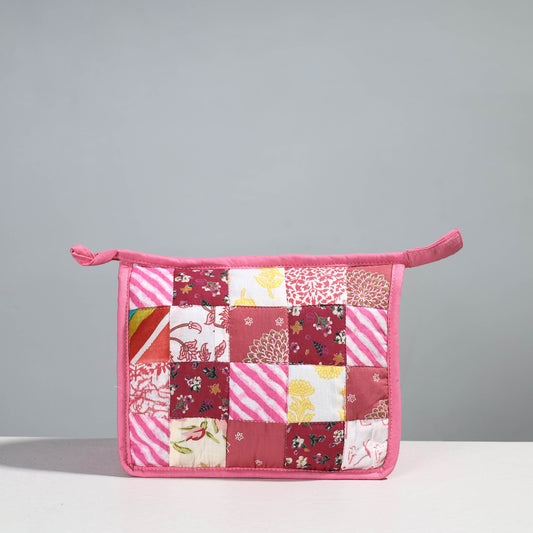 Handcrafted Patchwork Quilted Multipurpose Toiletry Bag