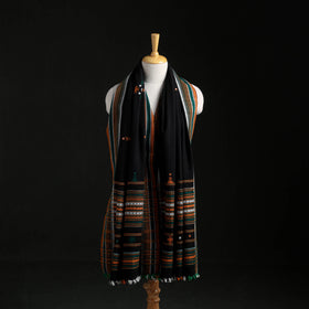 Kutch Handwoven Mirror Work Acrylic Wool Shawl 09