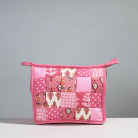  Handcrafted Patchwork Quilted Multipurpose Toiletry Bag 