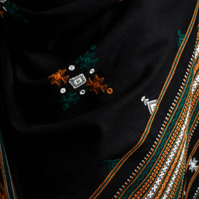 Kutch Handwoven Mirror Work Acrylic Wool Shawl 09