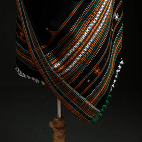 Kutch Handwoven Mirror Work Acrylic Wool Shawl 09