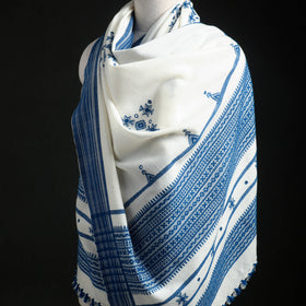 Kutch Handwoven Mirror Work Acrylic Wool Shawl 11