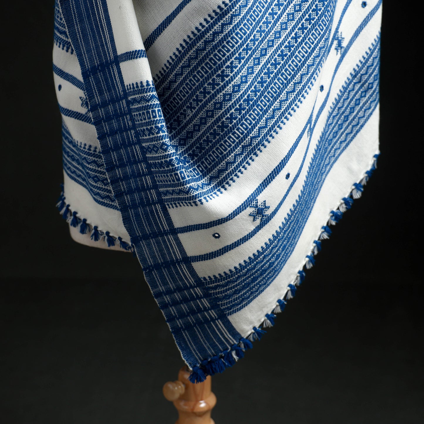 Kutch Handwoven Mirror Work Acrylic Wool Shawl 11