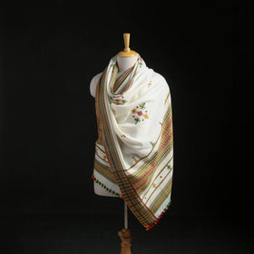 Kutch Handwoven Mirror Work Acrylic Wool Shawl 12